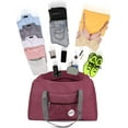 thumbnail image 3 of Travel Duffel Bag Underseat Foldable Carry-on Luggage for Spirit Airlines Personal Item Bag 18x14x8 for Women, 3 of 14