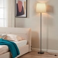 thumbnail image 4 of SIBRILLE Floor Lamp with Linen Shade, Dimmable Tall Standing Lamp with Remote Control & 4 Color Temperatures, Modern Floor Lamps, 4 of 9