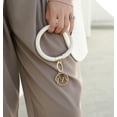 thumbnail image 5 of MKF Collection Jasmine Vegan Leather Women’s Bangle Wristlet Keychain set by Mia K- 3 pieces, 5 of 6