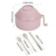 GZQJFMY Flower Pots Ramen Bowl Set Microwave Ramen Cooker Instant