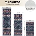thumbnail image 4 of Black Geometric Striped Pattern Kitchen Rugs Sets Of 3,Kitchen Runner Rugs Non Skid Washable,Decorative Kitchen Floor Mats for Kitchen,Sink,Laundry,17"x30"+ 17"x47" + 17"x59", 4 of 6