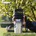 thumbnail image 5 of Sidagar 24 oz Leak-proof Stainless Steel Vacuum Insulated Travel Tumbler, Car Cup for Coffee, Butterfly, 5 of 9