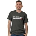 thumbnail image 5 of Indiana Map State Shape Established Men's Graphic T Shirt Tees Brisco Brands X, 5 of 6
