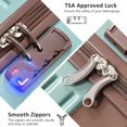 thumbnail image 4 of Hardshell Luggage Set with TSA Lock, 360° Spinner Wheels, Lightweight Durable Travel Suitcases for Women/Men Carry-On & Check-In, 4 of 4