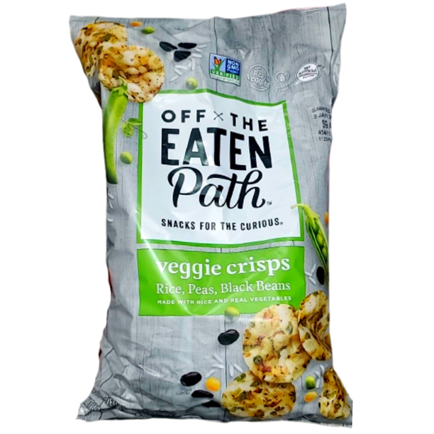 Off the Eaten Path Veggie Crisps Rice Peas Black Beans Made with Real Vegetable Snacks for the