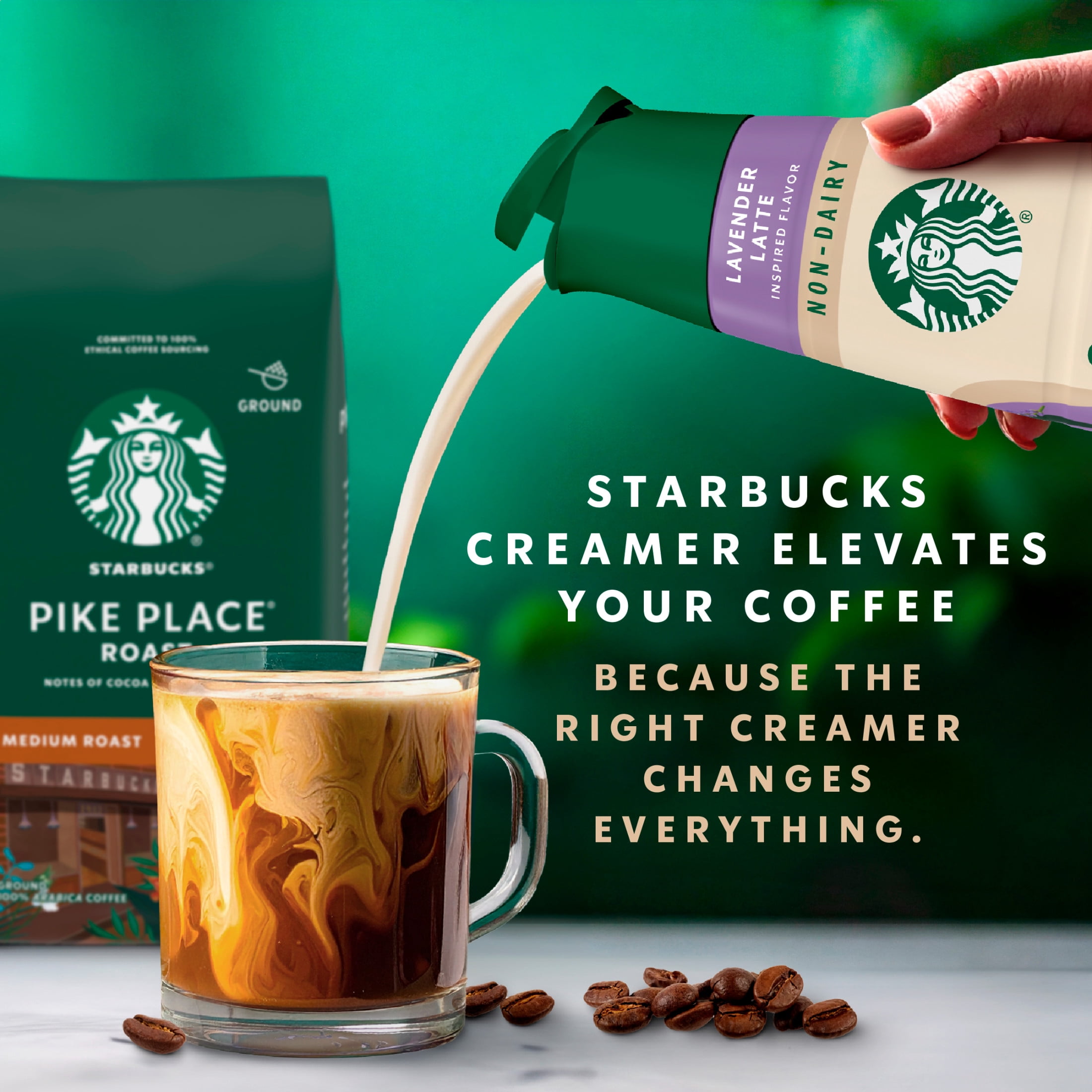 Starbucks Lavender Latte Inspired Non-Dairy Creamer, 28 fl. oz. Bottle 28 fl oz