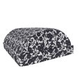 thumbnail image 1 of Floral Foot Rest, Dark Charcoal Gardening Flowers Leaves and Swirls Modern Art Print Image, Non-Slip Backing Adjustable Ergonomic Memory Foam Leg Support for Office, Dark Navy Blue White, by Ambesonne, 1 of 5