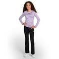 thumbnail image 5 of Reebok Girl's Legacy Performance Long Sleeve Side Ruched Top, Sizes 4-18, 5 of 7