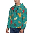 thumbnail image 3 of Naloa Hens And Rooster Men's Casual Hooded Collar Drawstring Hoodies Pullover Sweatshirts Casual Long Sleeve Shirts-Medium, 3 of 7