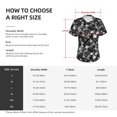 thumbnail image 4 of Goofa Seamless Pattern With Skulls Pattern Women's Slim-Fit Short-Sleeve V-Neck T-Shirt,Classic-Fit Short-Sleeve V-Neck T-Shirt-XX-Large, 4 of 5