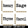 thumbnail image 2 of Herbs Rosemary Sage Thyme Chervil Rubber Stamp Set for Scrapbooking Crafting Stamping - Large 1-1/4 Inch, 2 of 7