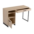 thumbnail image 3 of Mainstays Bureau d’écriture en bois et métal avec 1 tiroir et 1 porte pour adulte adolescent, 29,92 po., 3 of 8