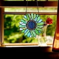 thumbnail image 4 of Vinplus Sunflower Stained Glass Window Hangings Handmade Tiffany Crafts Window Panels for Decor Home Gifts, 4 of 6
