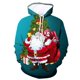 thumbnail image 1 of Sudadera larga con cremallera Gibobby Navidad hombres y mujeres verde XL, 1 of 2