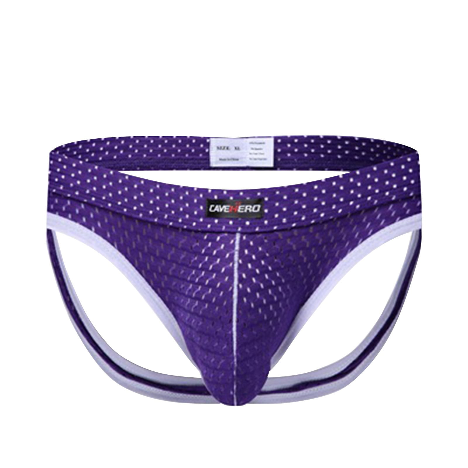 GWAABD Mens Big and Tall Underwear Mens Double Briefs Mesh Lifting