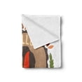 thumbnail image 2 of Hello Soft Flannel Fleece Blanket, Inspirational Autumn Themed Design with Vintage Fox Illustration Acorns Leaves Heart, Cozy Plush for Indoor and Outdoor Use, 60" x 80", Multicolor, by Ambesonne, 2 of 5
