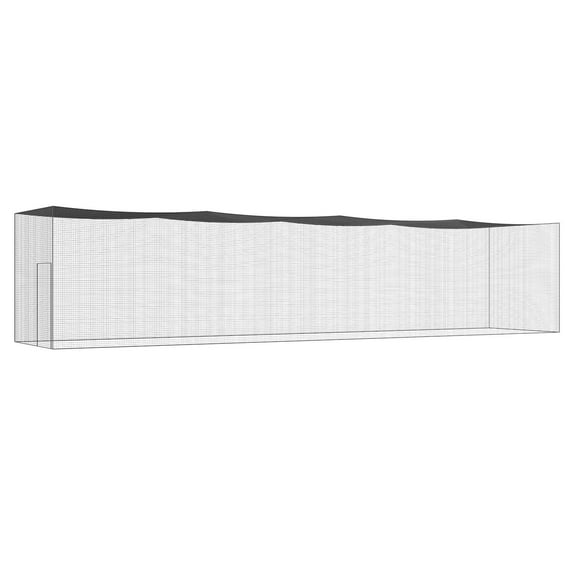 Professional 55FT Baseball Batting Netting, Heavy Duty Softball Hitting Training Net, Portable Pitching Cage with Door & Carry Bag (NET ONLY)