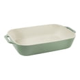 thumbnail image 2 of STAUB Ceramique Rectangular Baking Dish Set Eucalyptus 3 Piece, 2 of 5