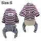 thumbnail image 2 of Ropa de una pieza para mascotas, ropa a rayas para mascotas, ropa para mascotas, ropa cálida de invierno para perros 1183, 2 of 6