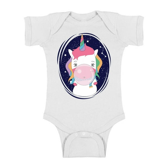 Awkward Styles Cute Unicorn Baby Bodysuit Animal Lover Gifts One Piece Unicorn Outfit for Newborn Baby Gift for 1 Year Old Unicorn Baby Shower Party Boy and Girl Birthday Clothing