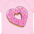 thumbnail image 4 of Inktastic Heart Shaped Donut with Pink Icing and Sprinkles Boys or Girls Baby Bodysuit, 4 of 5