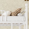 thumbnail image 5 of Leumius Full over Full Metal Bunk Bed with Unique Curved Guardrail Design, Round Tube Bunk Bed Frame, Metal Bunk Bed Frame for Kids Teens Adults White, 5 of 9