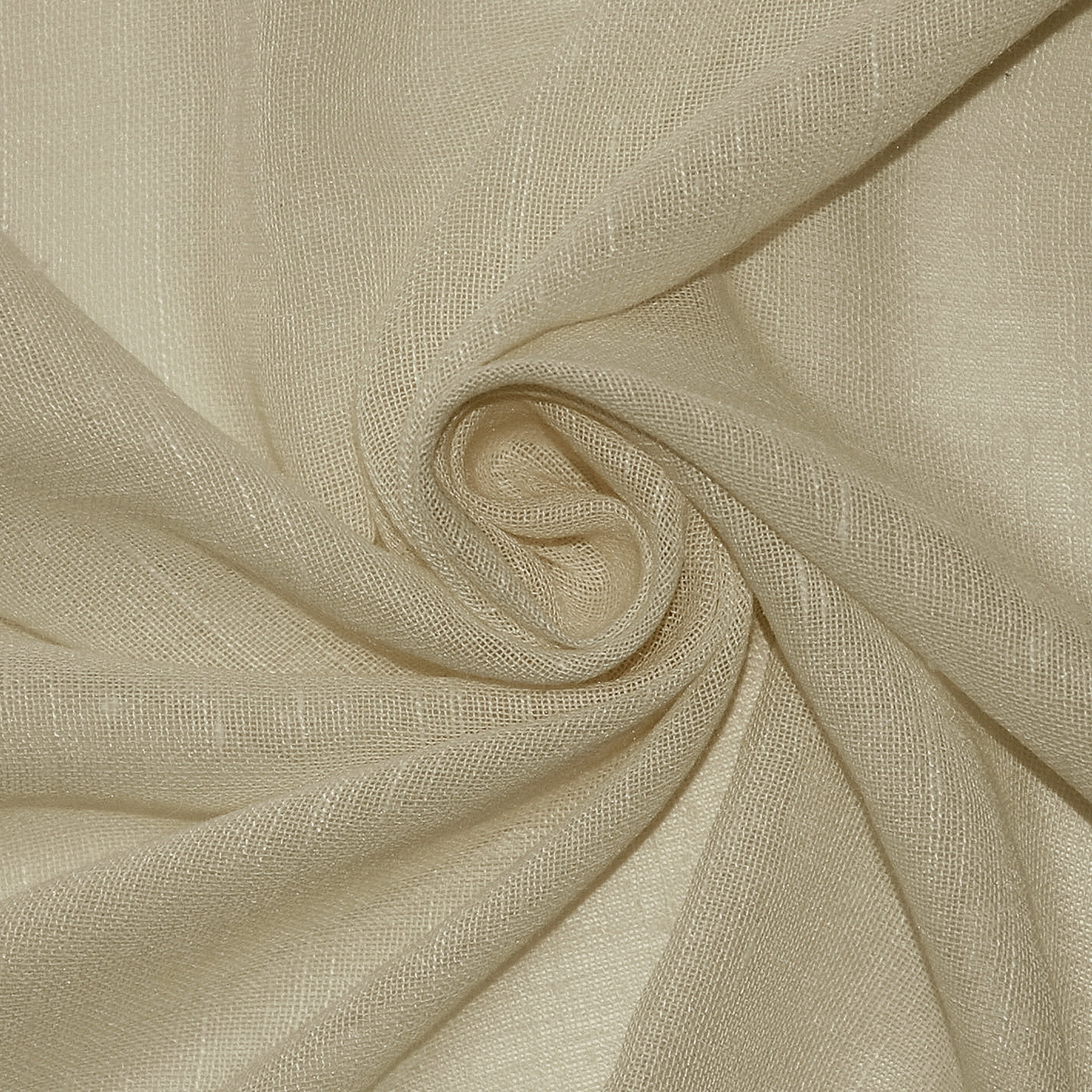 Archaeo 2-Pack Slub Textured Linen Blend Cafe Curtain Pair, 56"W X 24"L, Linen
