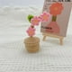 thumbnail image 3 of Maceta decorativa de lana tejida a mano con forma de rosa, ideal para el salpicadero del coche, el hogar, la oficina o como elemento decorativo sobre una mesa., 3 of 4