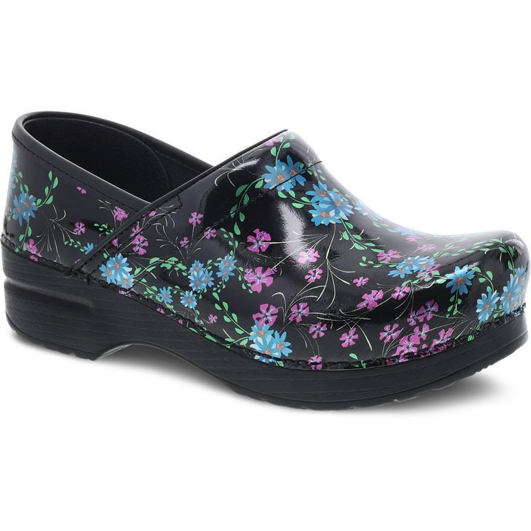 Dansko Professional Mini Floral Patent Leather Clog
