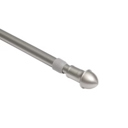 28"-48" Café Curtain Rod Nickel