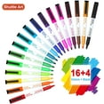 Shuttle Art 20 Pack Dry Erase Markers, 17 Colors with 3 Black, Fine Tip ...