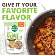 Plant Basics - Hearty Plant Protein - Unflavored Chunks, 1 lb (Pack of 6), Non-GMO, Gluten Free, Low Fat, Low Sodium, Vegan, Meat Substitute