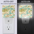 thumbnail image 2 of Map LED Square Night Lights - Stylish and Convenient Illumination for Any Space - Pack of 2, 2 of 6