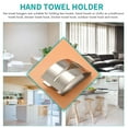 thumbnail image 4 of 4 Pieces Self Adhesive Towel Hook Holder Grabber, Stainless Steel Kitchen Dish Towel Hook Wall Mount Non-Drilling, 4 of 10