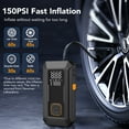 thumbnail image 4 of KT1  Car Jump Starter with Air Compressor, 150 PSI, 15000MAH Power Bank, 4000A Jump Starter, Fast Inflation for Car Tires, Bikes, SUV, Trucks & More - Portable Air Compressor with LED Light, 4 of 9