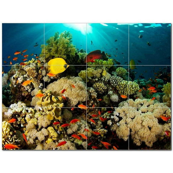 Sealife Picture Ceramic Tile Mural Kitchen Backsplash Bathroom Shower 405828-S43