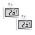 thumbnail image 1 of AMIR Digital Refrigerator Thermometer with LCD Display, High Accuracy ±1°C, Waterproof Fridge/Freezer Temperature Monitor for Kitchen & Restaurants, °C/°F Switch, 3 Mounting Options (2 Pack), 1 of 8