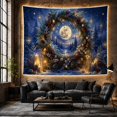 thumbnail image 6 of Winter Forest Wreath with Full Moon and Candles, Serene Magical Fantasy Scene for Nature Lovers, Night Sky Decor, Christmas Gift Tapestry Wall Hanging for Bedroom, Living Room and Dorm, 6 of 7
