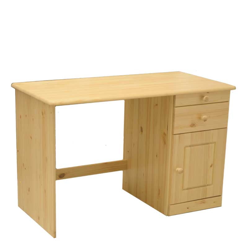 Henry Solid Wood Soft Close Drawers Desk Natural
