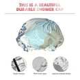 thumbnail image 5 of Balery Algae Corals And Seashells Shower Caps, Double Layer Waterproof Shower Cap, Double Layers Reusable Shower Cap With Soft Comfortable For Long Thick Hair Soft Bath Shower Hair Caps, 5 of 9