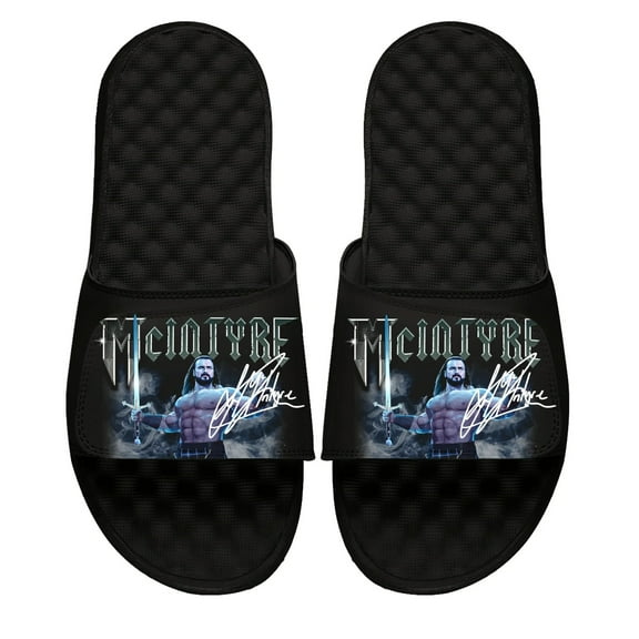 Unisex ISlide Black Drew McIntyre Collage Slide Sandals