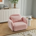 thumbnail image 3 of RONSHIN Teddy Upholstered Arm Single/ Double-seat/ 3-seated Sofa, Modern Sherpa Accent Chair, Cozy Fluffy Reading Chair for Living Room, Bedrooms, Corner, 3 of 7