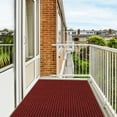 thumbnail image 7 of KOLOKO Garage Floor Carpet with Rubber Backing Heavy Duty Indoor Outdoor Thickened Non-Slip Utility Mat Resistant for Gym Patio Porch Basement, Red Striped, 6'x20' Roll, 7 of 7