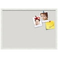 thumbnail image 2 of PinPix 34x24 Custom Cork Bulletin Board Light Stone Poster Board Has a Fabric Style Canvas Finish, Framed in Light Stone, by ArtToFrames (PinPix-1809), 2 of 5