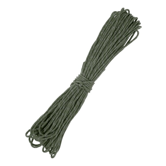 Uxcell 2 MM 66FT Reflective Guyline Camping Paracord [1PCS] - 3 Strand Cord for Camping Tents and Tarps [Dark Green]