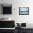 thumbnail image 2 of Stupell Industries Crashing Ocean Ripples Scenery Painting Metallic Gold Floating Framed Canvas Print Wall Art, Design by Nan, 2 of 6
