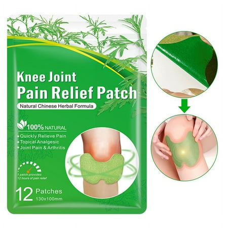 120Pcs Natural Knee Pain Patch,Knee Joint Pain Relief Patchs, Herbal Knee Patches for Pain Relief