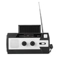 thumbnail image 4 of MD?090P Linterna de manivela solar Radio SOS Alarma FM/AM/NOAA Banda de onda Carga USB blanca, 4 of 8