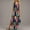Multicolor#6, variant on Bohemian Floral Printed Summer Dress for Women Casual Side Split Maxi Dress Crew Neck Outing Beach Dresses for Resort