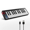 thumbnail image 1 of Donner Mini MIDI Keyboard, N-25 25 Key MIDI Controller for Beginner with Velocity-Sensitive Mini Keys&Light-up Rocker&Music Production Soft, 1 of 8